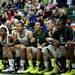 The EMU bench waits in the remaining seconds of the game against Purdue on Saturday. EMU won 47-44. Daniel Brenner I AnnArbor.com